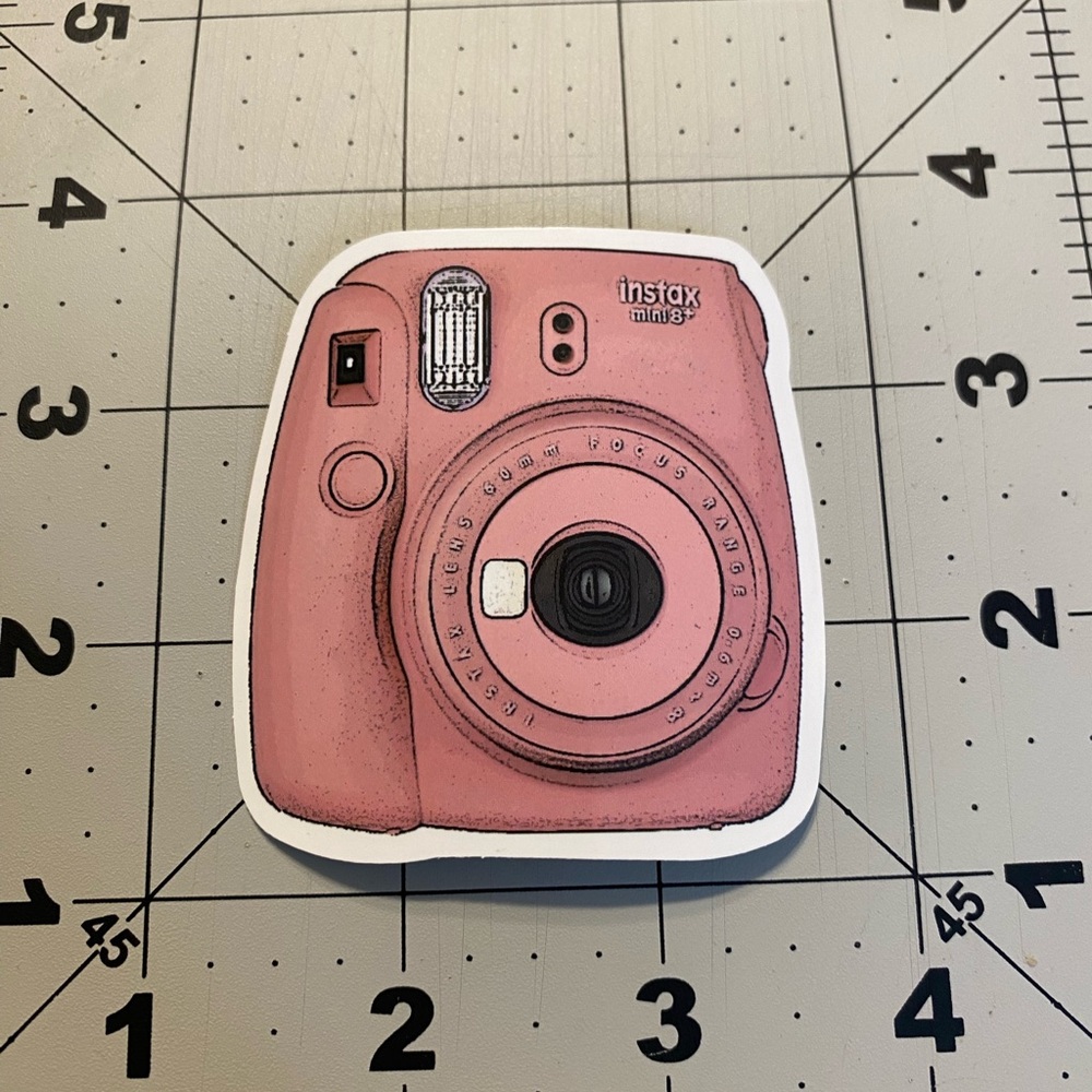 🌈20/$5🌈 Instax Mini Pink Sticker - Picture 2 of 3